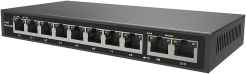 110W 8CH Full Gigabit Unmanaged PoE Switch Support IEEE 802.3 af/at PoE Standard, Plug-and-Play, 30W Max Power Per Port,POE8CH-110W in Saudi Arabia