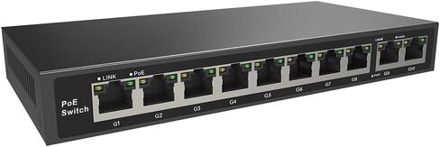 110W 8CH Full Gigabit Unmanaged PoE Switch Support IEEE 802.3 af/at PoE Standard, Plug-and-Play, 30W Max Power Per Port,POE8CH-110W in Saudi Arabia