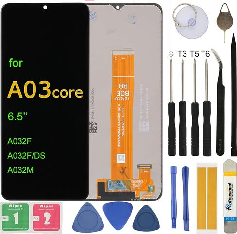 LCD Screen Replacement for Samsung Galaxy A03 SM-A035F SM-A035F/DS SM-A035M SM-A035G Assembly LCD Display Touch Screen Digitizer with Tools Adhesive in Saudi Arabia
