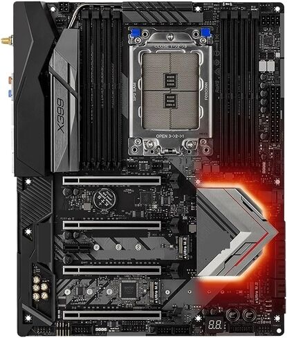 X399 Professional Gaming Motherboard TR4 2990WX/2970WX/2950X, ATX, DDR4 3600+ (OC) in Saudi Arabia