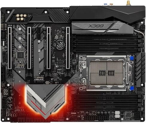X399 Professional Gaming Motherboard TR4 2990WX/2970WX/2950X, ATX, DDR4 3600+ (OC) in Saudi Arabia