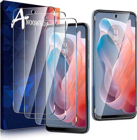 [3 Pack] Designed for Motorola Moto G play (2024) Screen Protector. Tempered glass film specially .anti-breakage. anti-scratch .no bubbles .9H hardness .with for Moto G play (2024) phone flim in Saudi Arabia