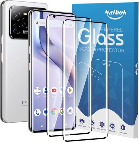 2 Pack 3D Compatible with BLU Bold N4 5G Screen Protector,3D Full Coverage 9H Tempered Glass Film,HD Clear Scratch Resistant,Bubble-Free for BLU Bold N4 5G Screen Protector in Saudi Arabia