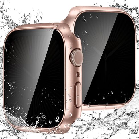 Waterproof Privacy Case for Apple Watch Screen Protector 40mm BlackBlack in Saudi Arabia