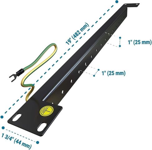 Front Mounting Rail for 19 inch Network Rack Cabinets (16 Slots) in Kuwait