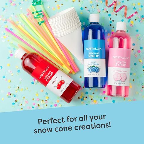 Nostalgia Snow Cone Shaved Ice Machine - Retro Table-Top Slushie Machine - Includes 1 Reusable Plastic Cup - Aqua in Kuwait