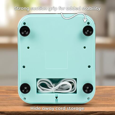 Nostalgia Snow Cone Shaved Ice Machine - Retro Table-Top Slushie Machine - Includes 1 Reusable Plastic Cup - Aqua in Kuwait