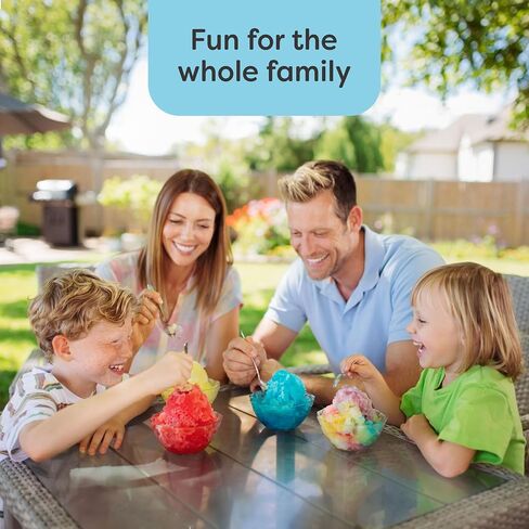 Nostalgia Snow Cone Shaved Ice Machine - Retro Table-Top Slushie Machine - Includes 1 Reusable Plastic Cup - Aqua in Kuwait