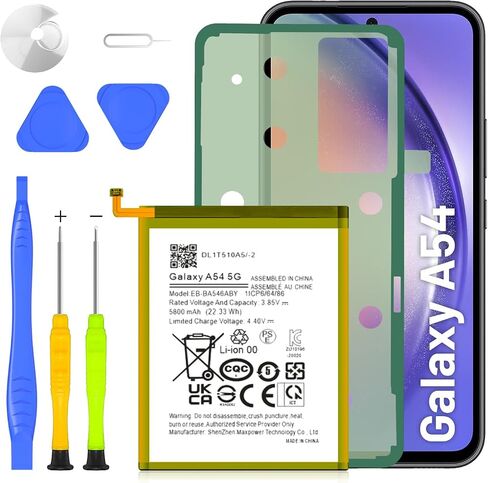 SHENMZ 5800mAh EB-BA546ABY Battery for Galaxy A54/A34 in Kuwait