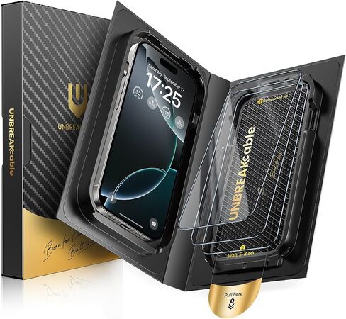 UNBREAKcable iPhone 16 Pro Max Full-Coverage Screen Protector - 3 Pack in Saudi Arabia