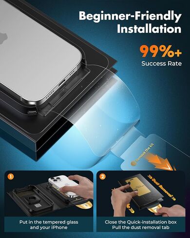 UNBREAKcable iPhone 16 Pro Max Full-Coverage Screen Protector - 3 Pack in Saudi Arabia