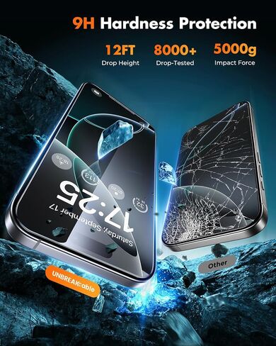 UNBREAKcable iPhone 16 Pro Max Full-Coverage Screen Protector - 3 Pack in Saudi Arabia