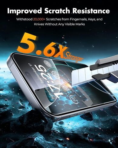 UNBREAKcable iPhone 16 Pro Max Full-Coverage Screen Protector - 3 Pack in Saudi Arabia