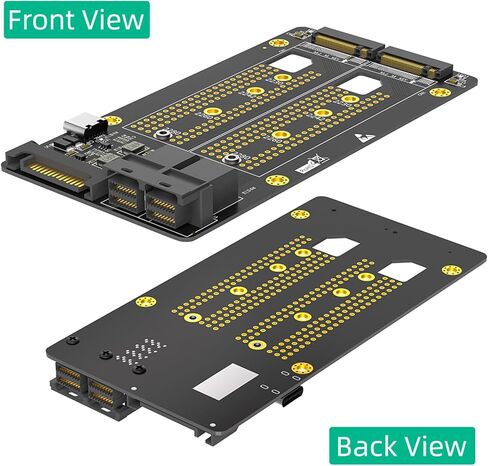 Double NVMe Disk to Two SFF 8643 Port Adapter Card for Disk Expansion Supports 2230/2242/2260/2280 Size in Kuwait