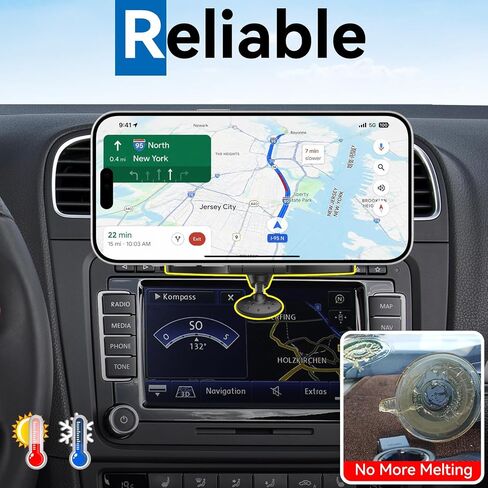 Upgraded CD Slot Magnetic Car Phone Holder for MagSafe iPhone in Kuwait