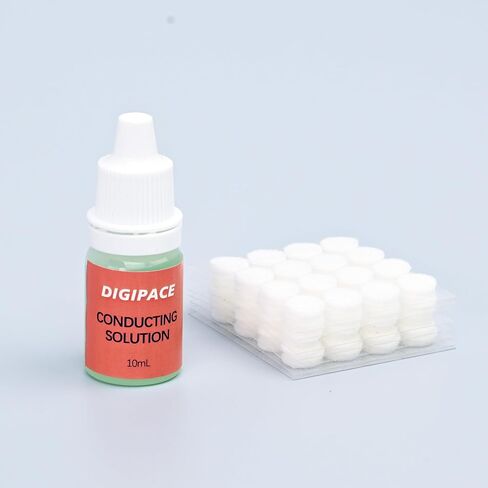 Ear Clip Pads Felt Round 9mm 128 Pieces with Conducting Solution Refill 10mL Kit in Saudi Arabia