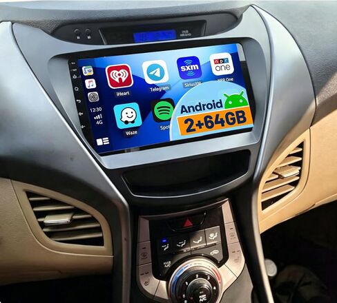 [Fuluku] 2+64GB 9" Android 15 Car Stereo for Hyundai Elantra 2011-2013 in Kuwait