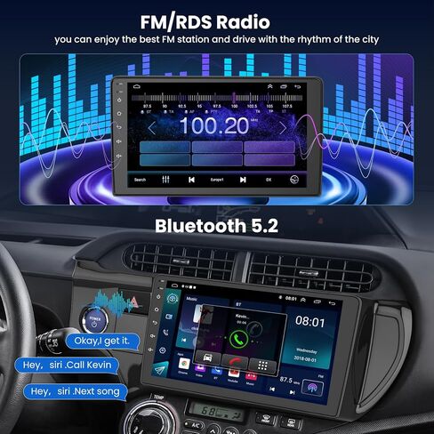 4G+64G Android 13 Wireless CarPlay Car Stereo Radio for Toyota Prius C 2012 2013 2014, 9'' HD Touch Screen Head Unit Compatible with Android Auto, Backup Camera, Mirror Link, GPS, WiFi, FM RDS in Saudi Arabia
