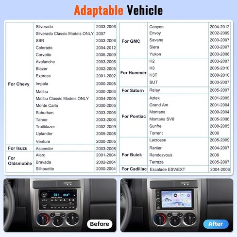 Android 15 Car Stereo for Chevrolet Chevy Silverado 2003-2006 in Saudi Arabia