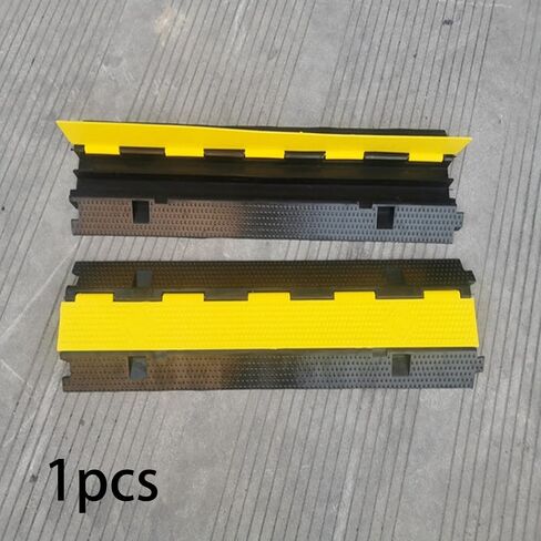 Cable Protector Ramp outdoor rubber speed bump wire protector heavy duty cord cover sturdy material suitable for construction sites exhibitions in Kuwait