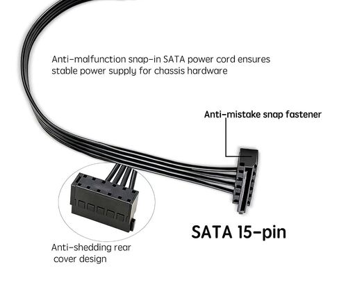 HDD SATA Power Cable Adapter, 15 pin SATA to Small 6-pin ATX Adapter Cable, Compatible Dell Inspiron 3653、3650、3250、3252、3655、3268、3660、3667、3668、V3668 etc. in Saudi Arabia