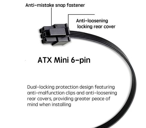 HDD SATA Power Cable Adapter, 15 pin SATA to Small 6-pin ATX Adapter Cable, Compatible Dell Inspiron 3653、3650、3250、3252、3655、3268、3660、3667、3668、V3668 etc. in Saudi Arabia