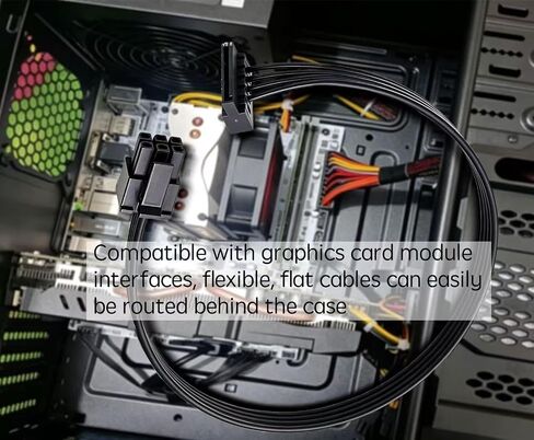 HDD SATA Power Cable Adapter, 15 pin SATA to Small 6-pin ATX Adapter Cable, Compatible Dell Inspiron 3653、3650、3250、3252、3655、3268、3660、3667、3668、V3668 etc. in Saudi Arabia