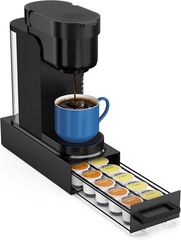 Coffee Pod Storage Drawer for Keurig K-Cup Pods, Heavy Duty Metal, Black in Saudi Arabia