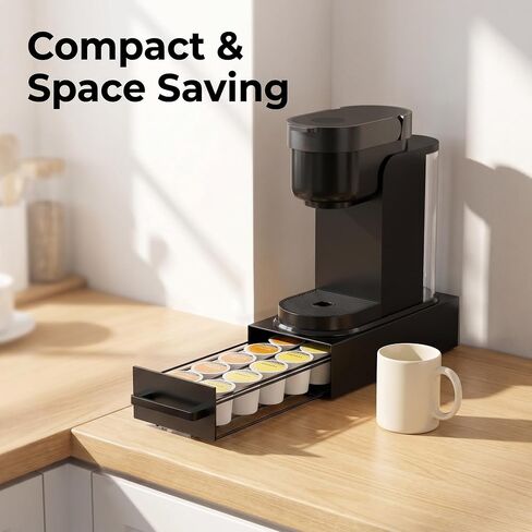 Coffee Pod Storage Drawer for Keurig K-Cup Pods, Heavy Duty Metal, Black in Saudi Arabia