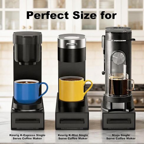 Coffee Pod Storage Drawer for Keurig K-Cup Pods, Heavy Duty Metal, Black in Saudi Arabia