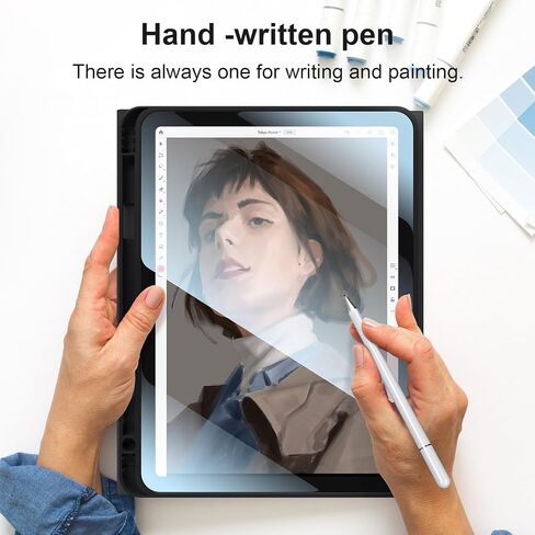 for iPad 10th Generation Case with Keyboard with Pencil Holder and Magnetic Disc Universal Stylus Pen 10.9 inch Wireless Detachable Folio Keyboard Cover for New iPad 10th Gen 2022 (Black) in Kuwait