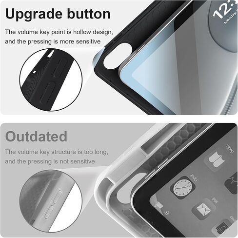 for iPad 10th Generation Case with Keyboard with Pencil Holder and Magnetic Disc Universal Stylus Pen 10.9 inch Wireless Detachable Folio Keyboard Cover for New iPad 10th Gen 2022 (Black) in Kuwait