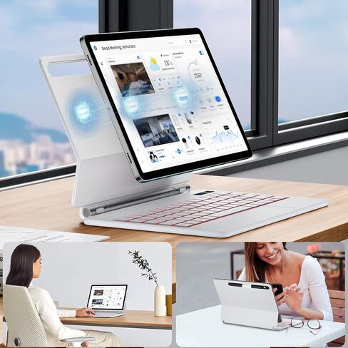 JUQITECH Magic Style Keyboard for Samsung Galaxy Tab 10.9-11" LED Display in Kuwait