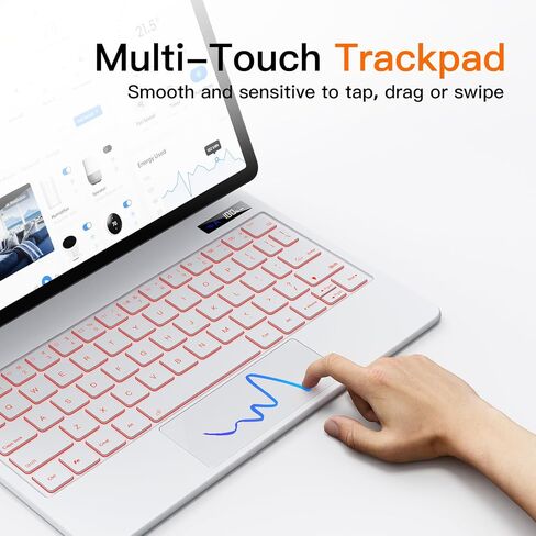 JUQITECH Magic Style Keyboard for Samsung Galaxy Tab 10.9-11" LED Display in Kuwait