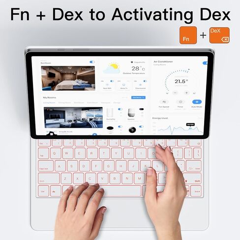 JUQITECH Magic Style Keyboard for Samsung Galaxy Tab 10.9-11" LED Display in Kuwait