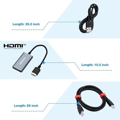 BITFUNX PS2/PS1 to HDMI™ Adapter, for PS2/PS1/PS ONE Console (4-in-1) in Kuwait