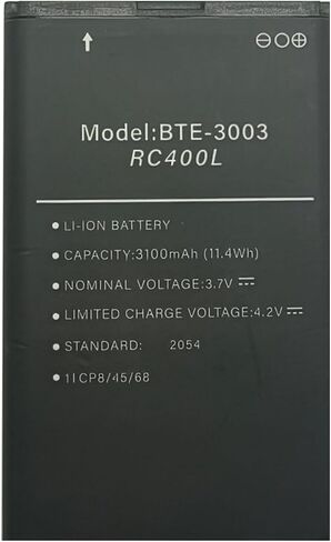 ترقية جديدة لبطارية BTE-3003 لبطارية بديلة من Verizon Orbic Speed ​​Mobile Hotspot RC400L [0 Cycle] in Kuwait