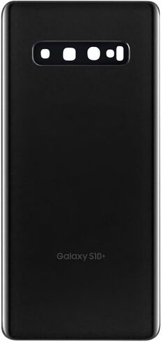 Galaxy S10 Plus Back Glass Cover Replacement Housing Door (Waterproof) with Camera Lens and Frame +Tape Parts for Samsung Galaxy S10 Plus S10+ SM-G975U/W/F/DS + Tools (Black) in Saudi Arabia