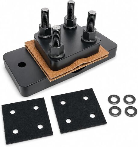 Heavy Duty Barrel Vise Tool, Aluminum Barrel Clamp with Leather Inserts, Non-Marring Bench Vise Clamp, Fits 0.67" to 1.375" Outside Diameter in Saudi Arabia