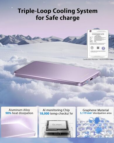 ULiXWH [0.3" Ultra Slim] [Alloy-Made] for Magsafe Portable Charger iPhone in Saudi Arabia