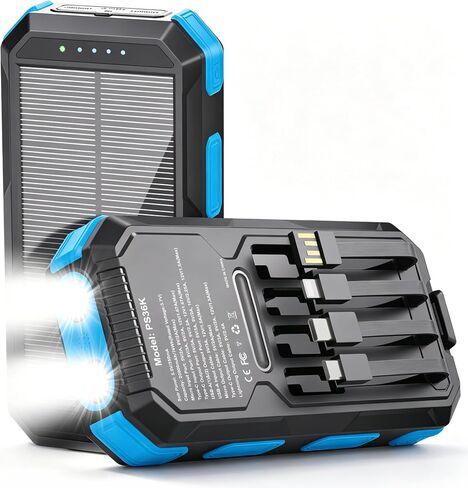 Solar Charger Power Bank 20000mAh, PD 22.5W Fast Charging Portable Charger in Kuwait