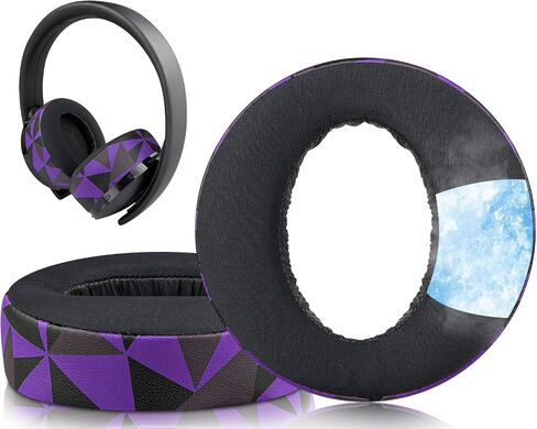 SOULWIT Cooling Earpads for Sony Gold Wireless PS4(CECHYA-0080) - Black in Kuwait