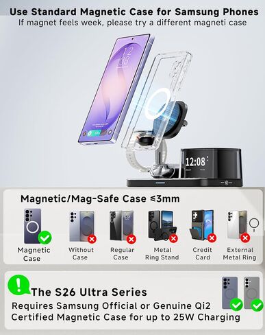 Desk Stand and Bluetooth Keyboard Combo for Samsung Galaxy Z Fold 8 Ultra with 6-in-1 Magnetic Charging Station for Samsung in Kuwait
