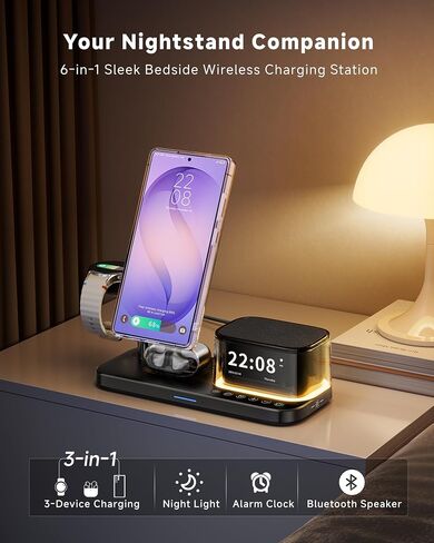 Desk Stand and Bluetooth Keyboard Combo for Samsung Galaxy Z Fold 8 Ultra with 6-in-1 Magnetic Charging Station for Samsung in Kuwait