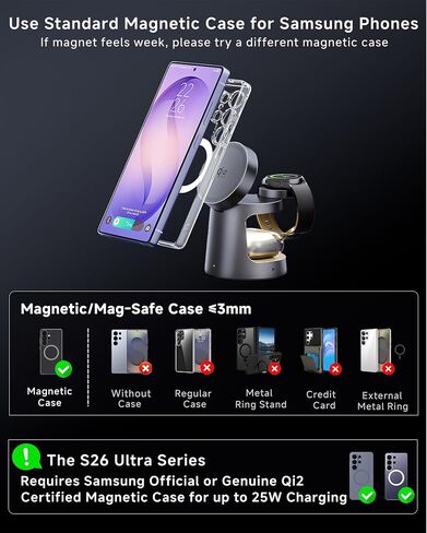 Desk Stand and Bluetooth Keyboard Combo for Samsung Galaxy Z Fold 8 Ultra and 3-in-1 Magnetic Wireless Charger for Samsung in Saudi Arabia