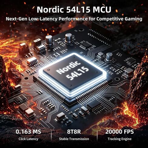 ATTACK SHARK X68 HE & RS3 Ultra Gaming Keyboard and Mouse Combo: 8K Rapid Trigger Keyboard, 63g Lightweight Wireless Mouse with PAW3955MAX, 20000 FPS, 52K DPI, RGB Coiled Cable, CM02 SE Mouse Pad in Kuwait