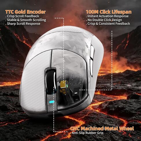 ATTACK SHARK X68 HE & RS3 Ultra Gaming Keyboard and Mouse Combo: 8K Rapid Trigger Keyboard, 63g Lightweight Wireless Mouse with PAW3955MAX, 20000 FPS, 52K DPI, RGB Coiled Cable, CM02 SE Mouse Pad in Kuwait