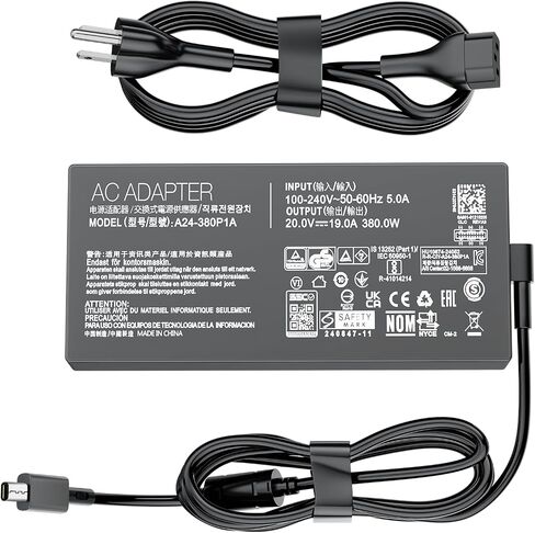 380W Laptop Charger for Asus ROG Strix Scar TUF Gaming AC Adapter in Kuwait