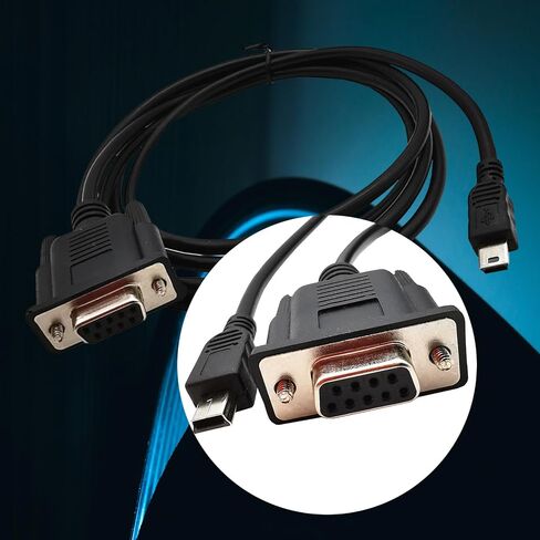 USB Male to RS232 9 Pin Female Adapter Entension Leads 180CM Cable Adapter in Kuwait