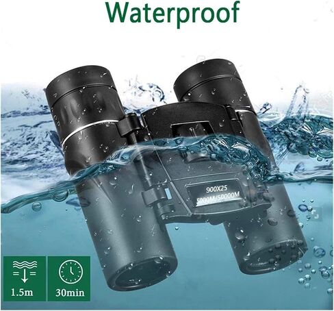 Binoculars. 900X25 Portable Hd Zoom Binoculars Telescope Portable Compact Telescope for Outdoor Hunting Camping Travel Use Bird Watching(900x25-Set) in Kuwait